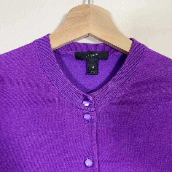 J.CREW | JACKIE CARDIGAN IN FIESTA PURPLE - Picture 11 of 15